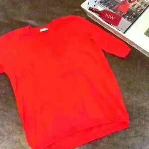 Silence + Noise Lightweight orange/red cot…